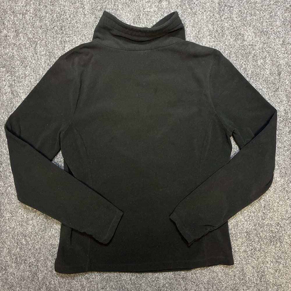 REI Co-op Black Quarter Zip Fleece Pullover Top Womens Medium - Picture 7 of 10